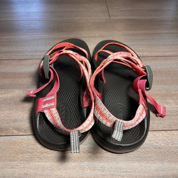 Chaco Pink Pattern Casual Waterproof Sandals Women 6 - Picture 4 of 7